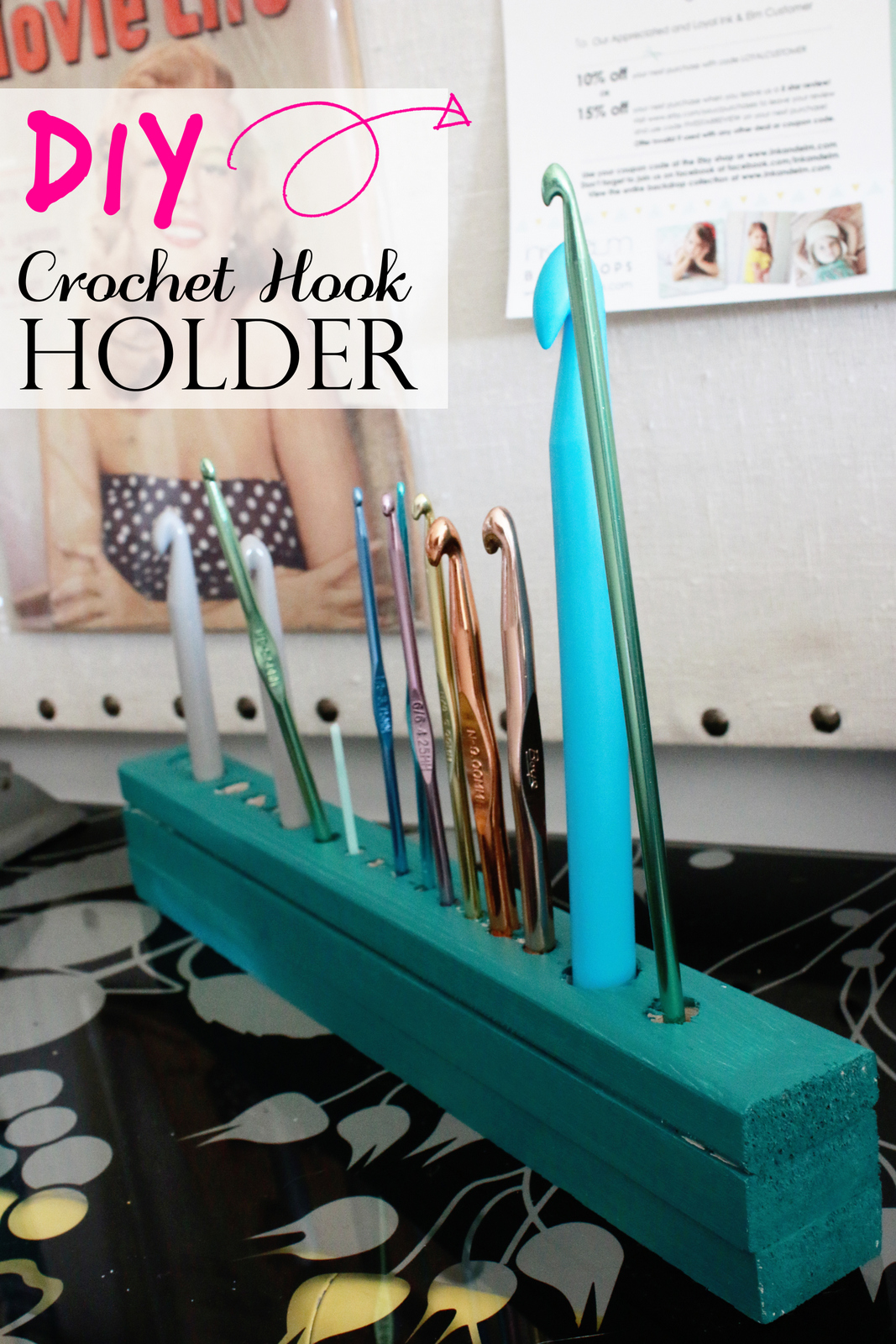 Erika's Chiquis DIY Crochet Hook Organizer