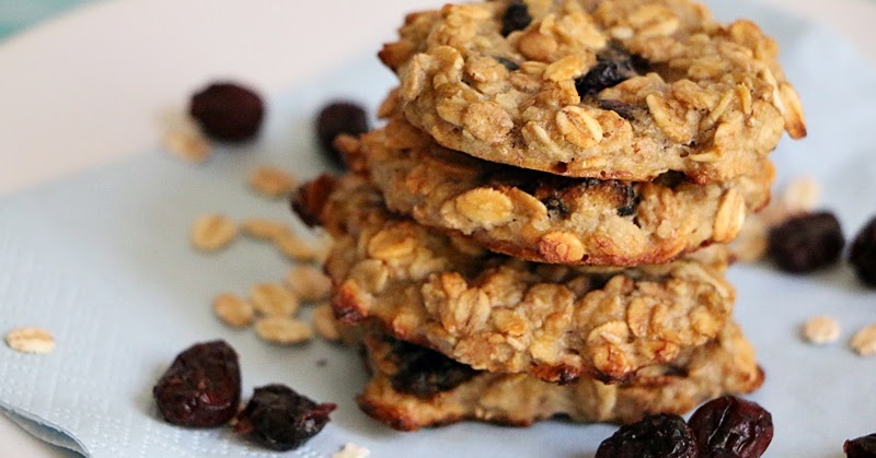 Barbara&amp;#39;s Backstube: Haferflocken Cookies mit Bananen und Cranberries ...