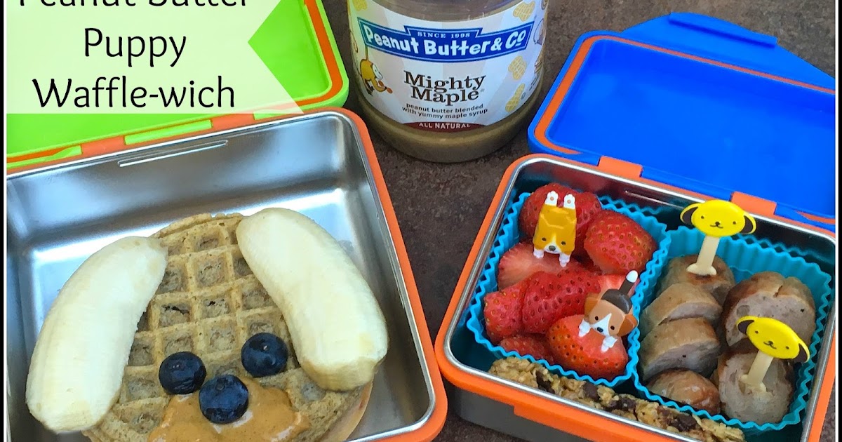 Make a Peanut Butter Puppy Wafflewich Bento