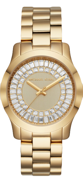 MICHAEL KORS Runway Baguette Gold-Tone Watch