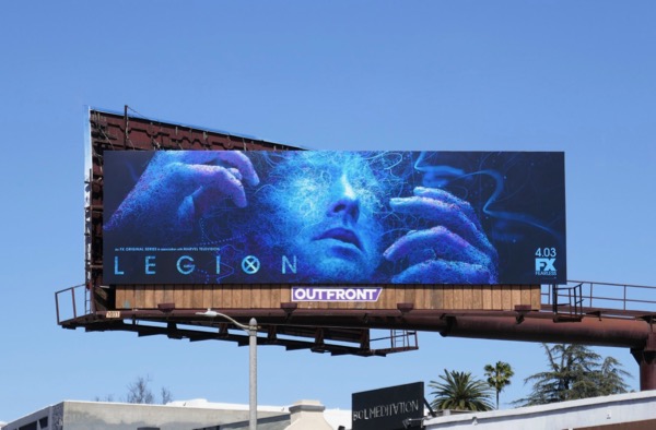 Legion season 2 David Haller billboard La Brea Avenue Legion season 2 David Haller billboard