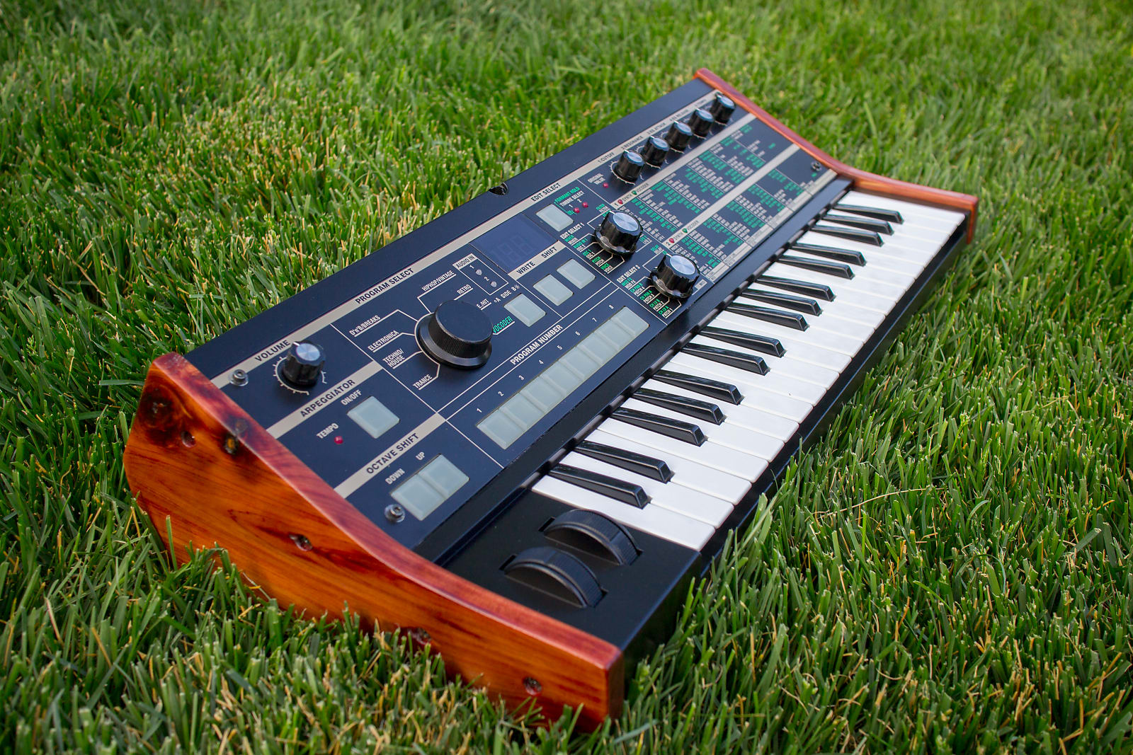 MATRIXSYNTH CUSTOM Black w/ Tilted Panel & Wood Sides