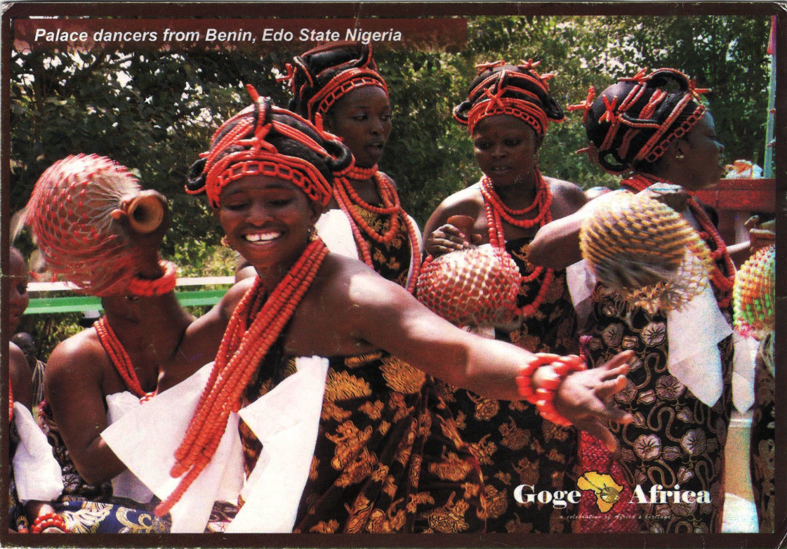 WORLD, COME TO MY HOME! 1813 NIGERIA Edo dancers at the palace of