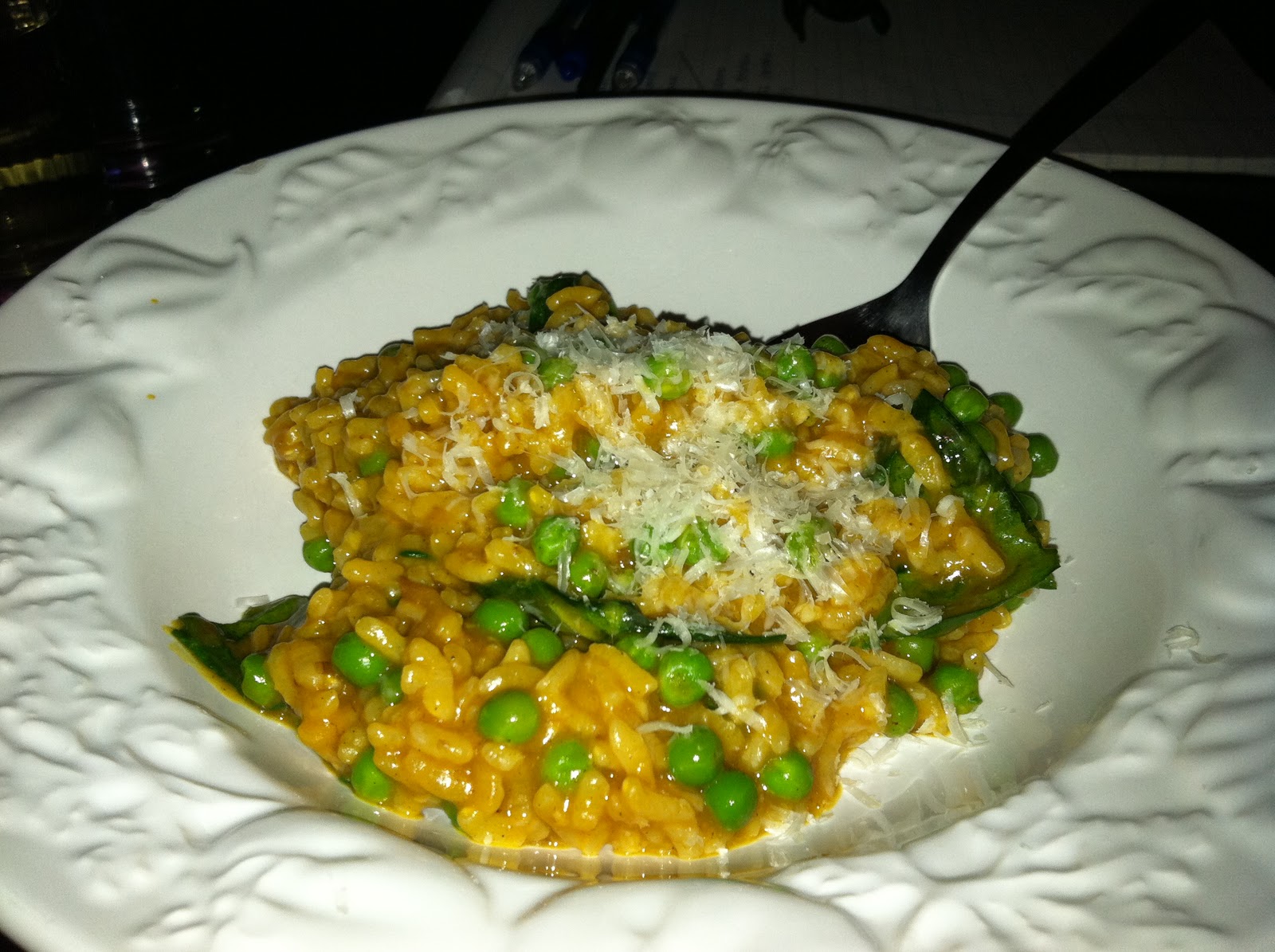 The Lovely Prelude: Baked Spinach and Pea Risotto