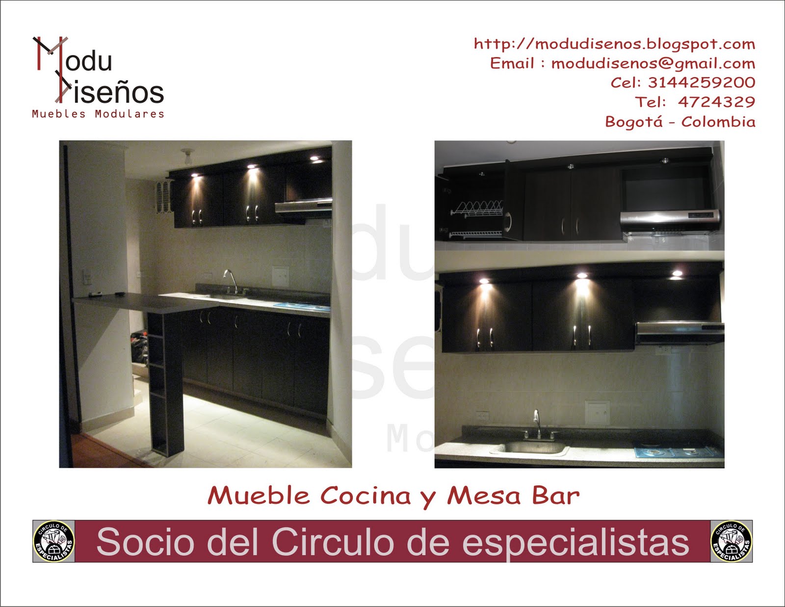 ModuDiseños: Mueble Cocina y Mesa Bar