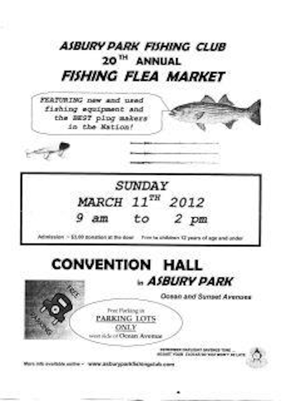 The Average Angler 03.12.12 Come to the Asbury Park Fishing Club Flea