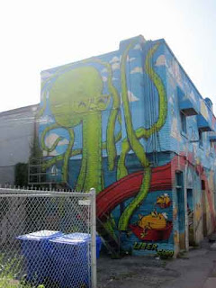 Octopus painted by Uber 5000 at Pizza Pizza