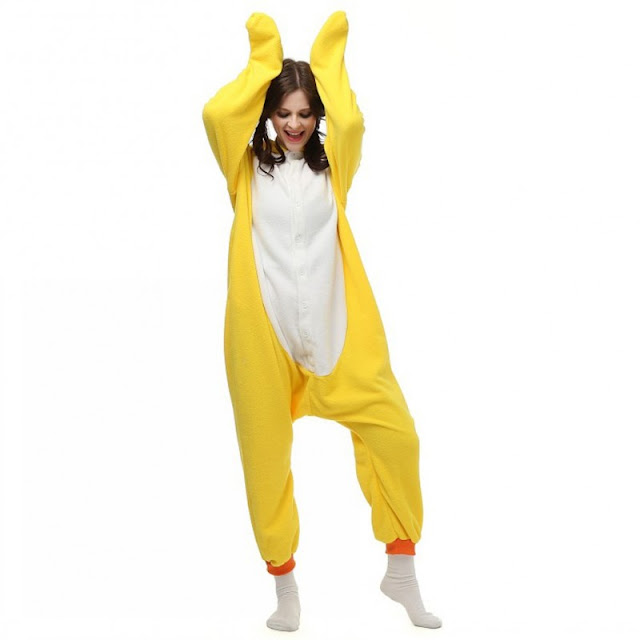 Yellow Duck Kigurumi Onesies Pajamas
