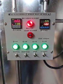 powder coating oven control panel