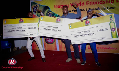 d First Photos: “33” Export Lager Beer celebrates world friendship day with friends across Nigeria