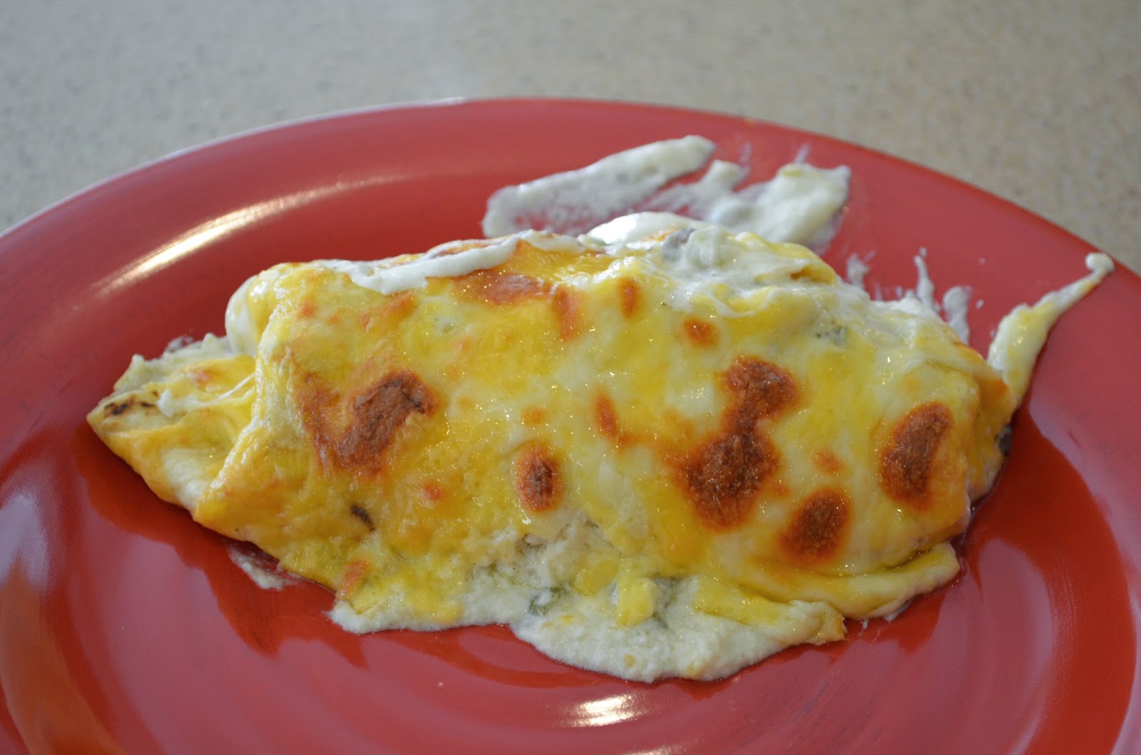 Breaking the Recipe Rut Green Chili White Sauce Beef Enchiladas