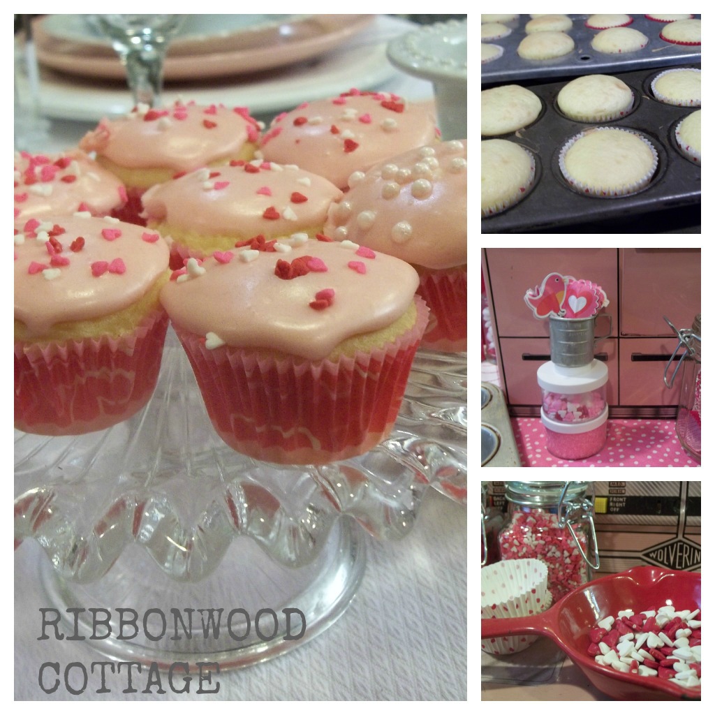 Ribbonwood Cottage How to Bake Miniature Valentine's Cupcakes and a