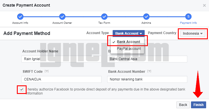 Cara Setting Payment Bank Facebook Audience Network Cara Setting Payment Bank Facebook Audience Network