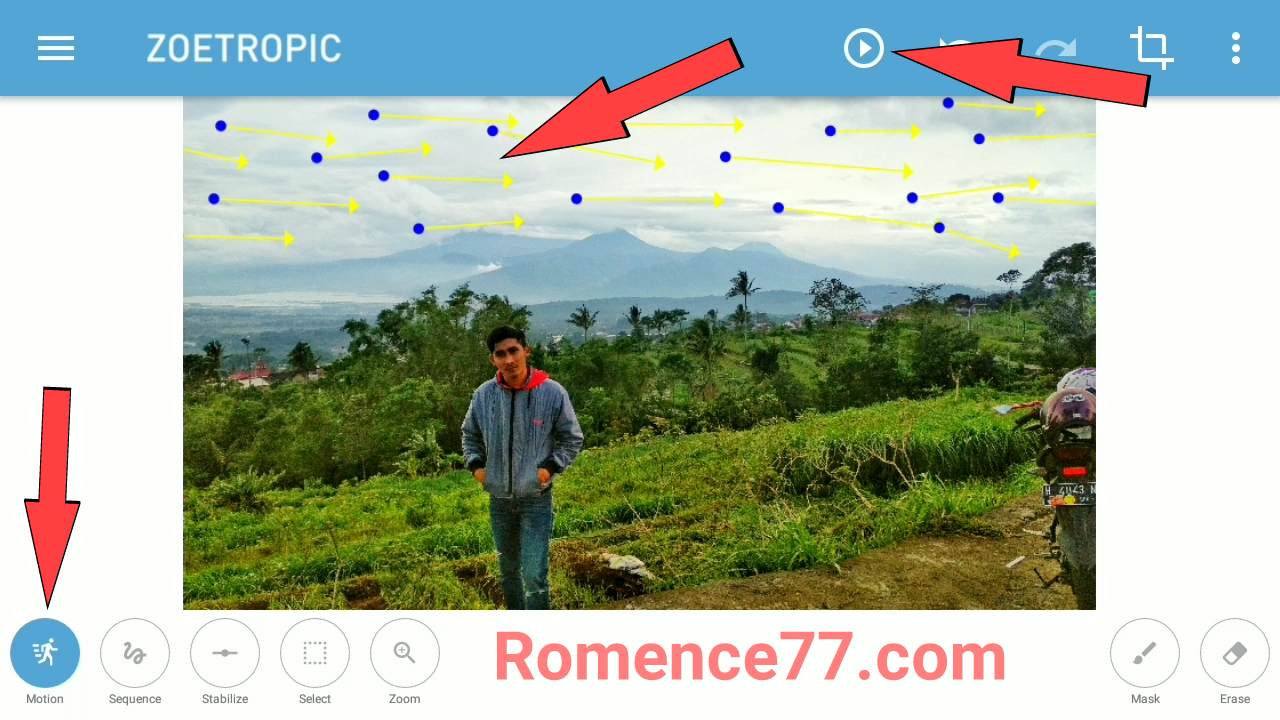 Cara Membuat Foto Awan Bergerak Dengan Mudah Di Android Berbagi