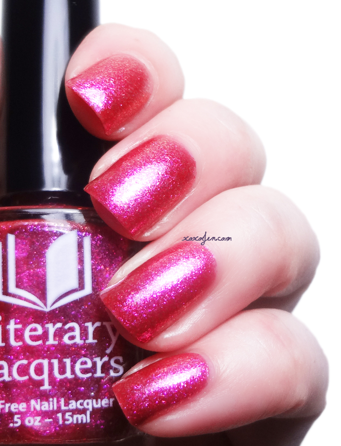 xoxoJen's swatch of Literary Lacquers The Ruby Thief
