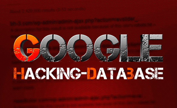 Image result for GHDB – Google Hacking Database