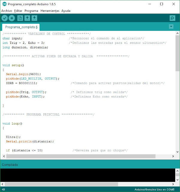 Programacion en Arduino: Proyecto de Robotica: Carro evasor de ...