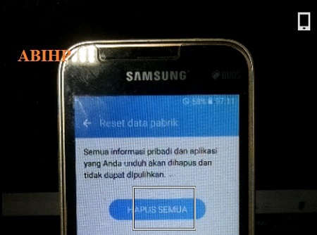 Fatory Reset Samsung V2 J106B 1 Tutorial cara factory reset Samsung j1 mini.