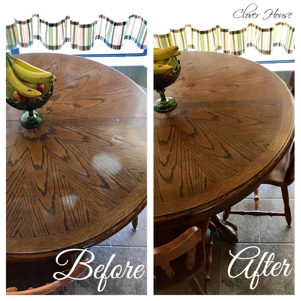 Removing White Heat Marks From, How To Remove White Spots From Wood Coffee Table
