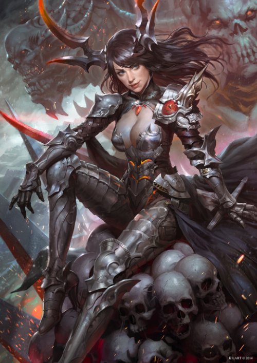 As belas mulheres nas ilustrações de fantasia e ficção científica de Heon Hwa Choe a.k.a. Kilart Heon Hwa Choe kilart artstation deviantart arte ilustrações fantasia ficção científica games mulheres