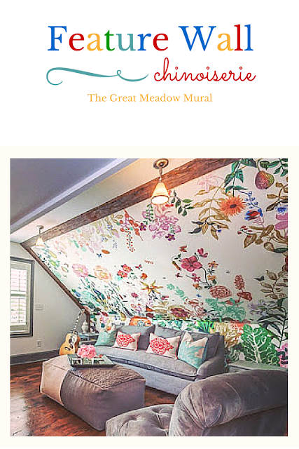 built upon a foundation of fantasy, humor and childhood memories.-About the design:this is limited edition, grand-scale floral mural, the artist awakens the child-like wonder in all of us, leading one to imagine what it might be like to be minute amid a verdant meadow. - A focal wall in a bedroom is enhanced by wallcovering.-Correct pattern placement on the wall is key to the beauty of this wallcovering.-(chinoiserie), fall, Feature Wall (aka) Accent Wall, Great Meadow Mural..., Head Wall, spring, Statement Wall, summer, wallpaper mural, children wallpaper, 