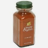 Bottle of organic cinnamon