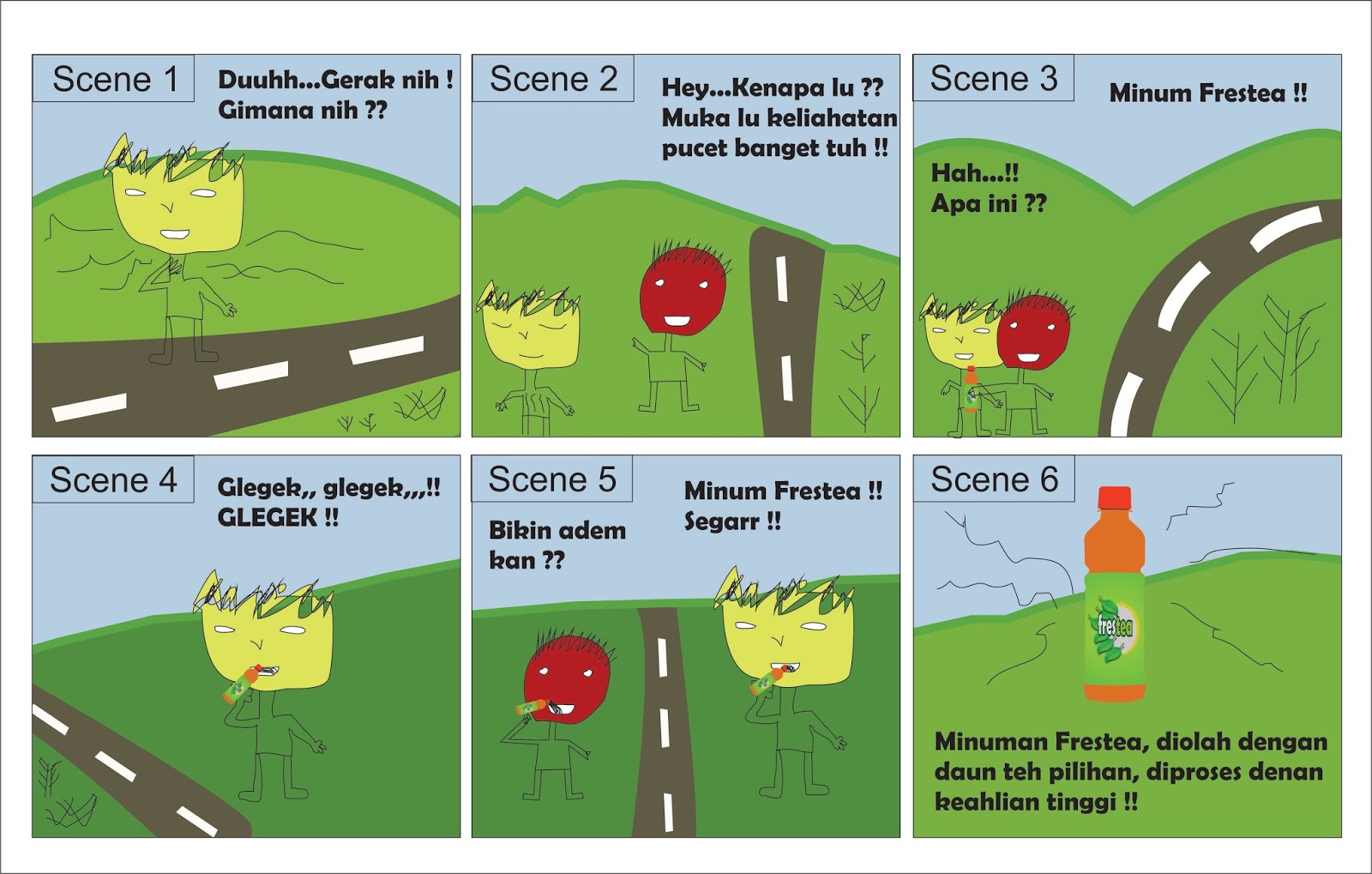 Storyboard Iklan Minuman Frestea