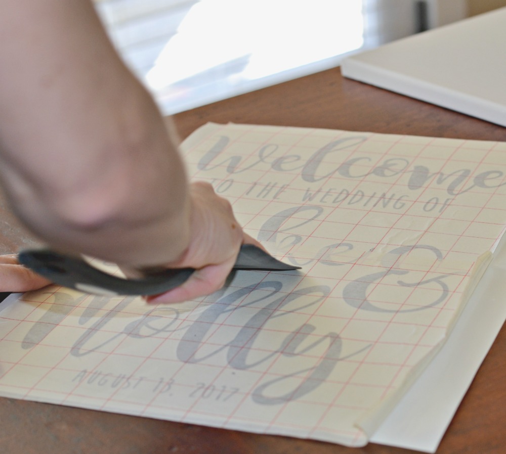 the secret to sticking vinyl on a canvas rachel teodoro