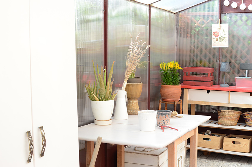 invernadero mobiliario