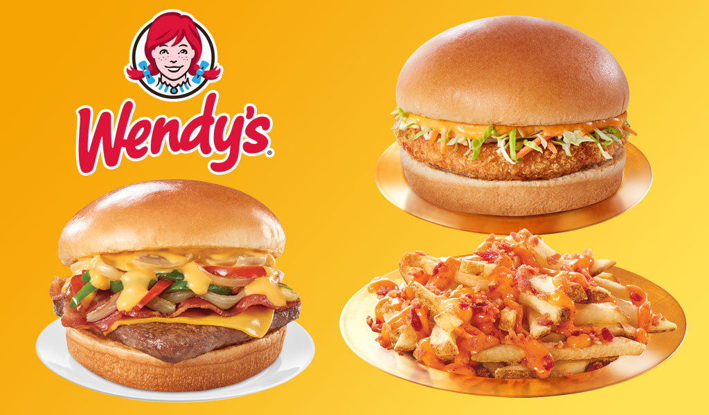 Wendys Philippines newest product Philly Bacon Mushroom Melt Kimchi Chicken Fillet and Kimchi Loaded Fries