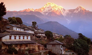 Ghandruk+Nepal+Annapurna+Region+Trekking+route