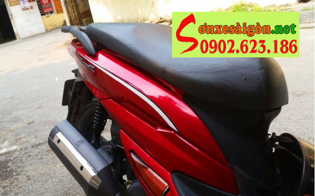 Sơn xe Shark 125 màu đỏ zin cực đẹp