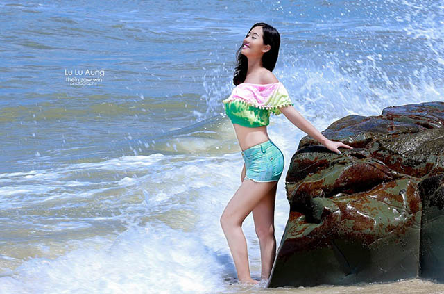 Myanmar model beach photos there With you myanmar model beach photos are