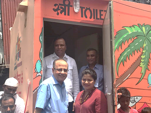 Viacom18 inaugurates art-inspired toilets it has built in Bandra West as a part of the Chakachak Mumbai Campaign Viacom18 inaugurates art-inspired toilets it has built in Bandra West as a part of the Chakachak Mumbai Campaign