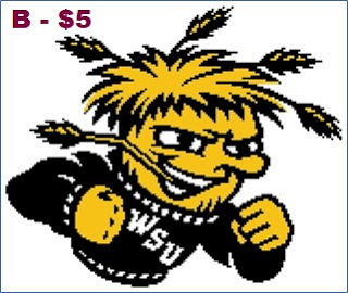 EASY PATTERNS: Wichita State University Shockers cross-stich pattern