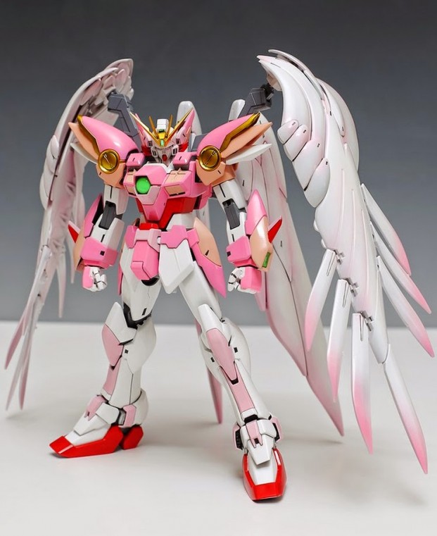 Painted Build MG 1/100 Wing Gundam Zero EW Gundam Kits Collection