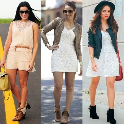 vestidos para usar com botas cano curto