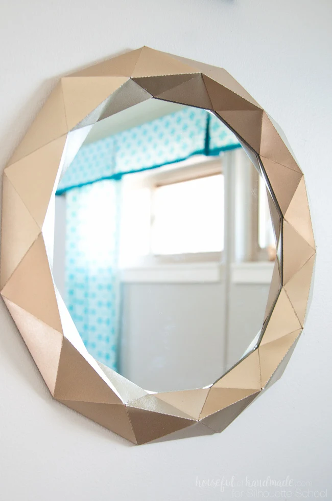 silhouette cameo, anthropologie mirror, knockoffs, paper metal