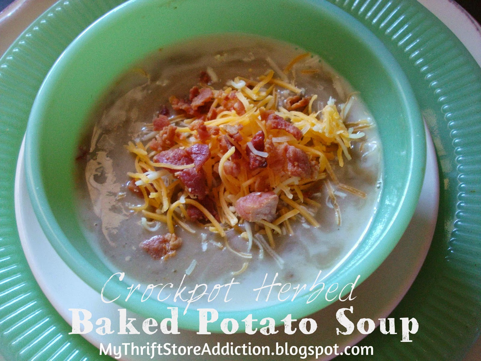 Herbed baked potato soup