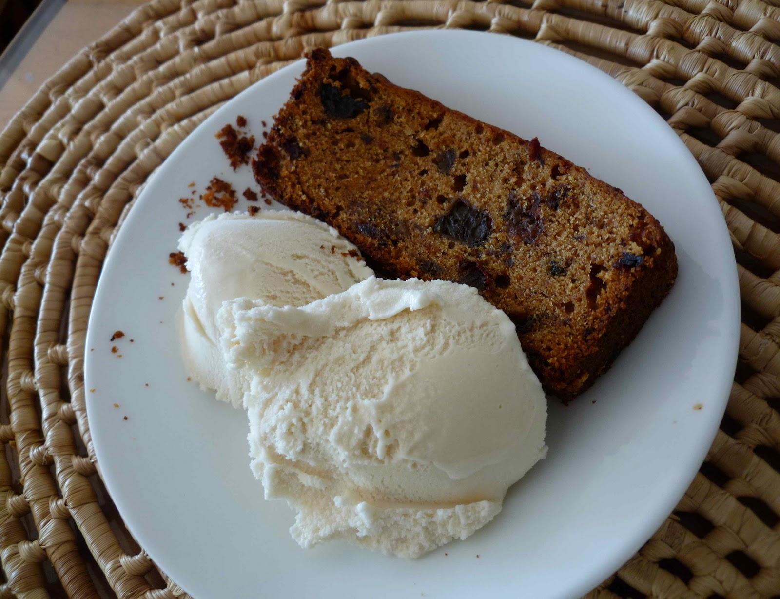 Cake and ice cream, in Tobago