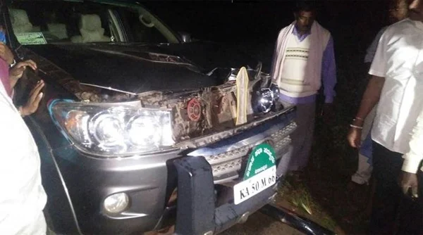 Pedestrian dies after being hit by car in which BS Yeddyurappa’s son was travelling, driver arrested, Karnataka, News, MLA, Police, Case, Arrest, National