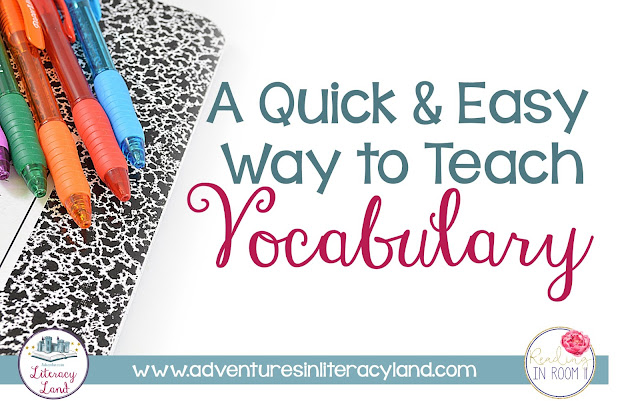  I want to share my favorite vocabulary activity with you!  One of the great things about this Vocabulary Graphic Organizer is that it can be used K-5 and across all subject areas.  There is a free copy of the organizer later in this post.
