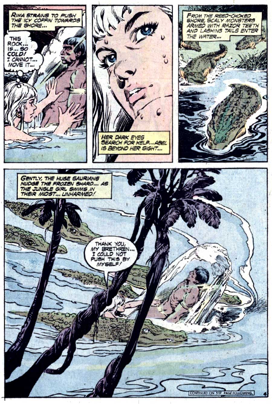 Rima the Jungle Girl v1 #5 dc bronze age comic book page art by Nestor Redondo