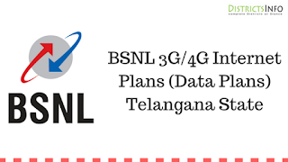 BSNL 3G/4G Internet Plans (Data Plans)