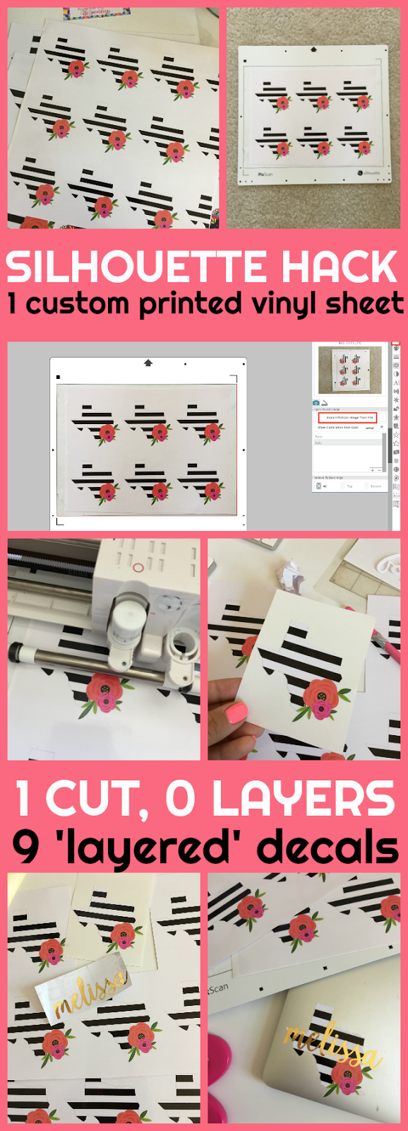 Custom Printed Vinyl Decals Silhouette Pixscan Tutorial Hack