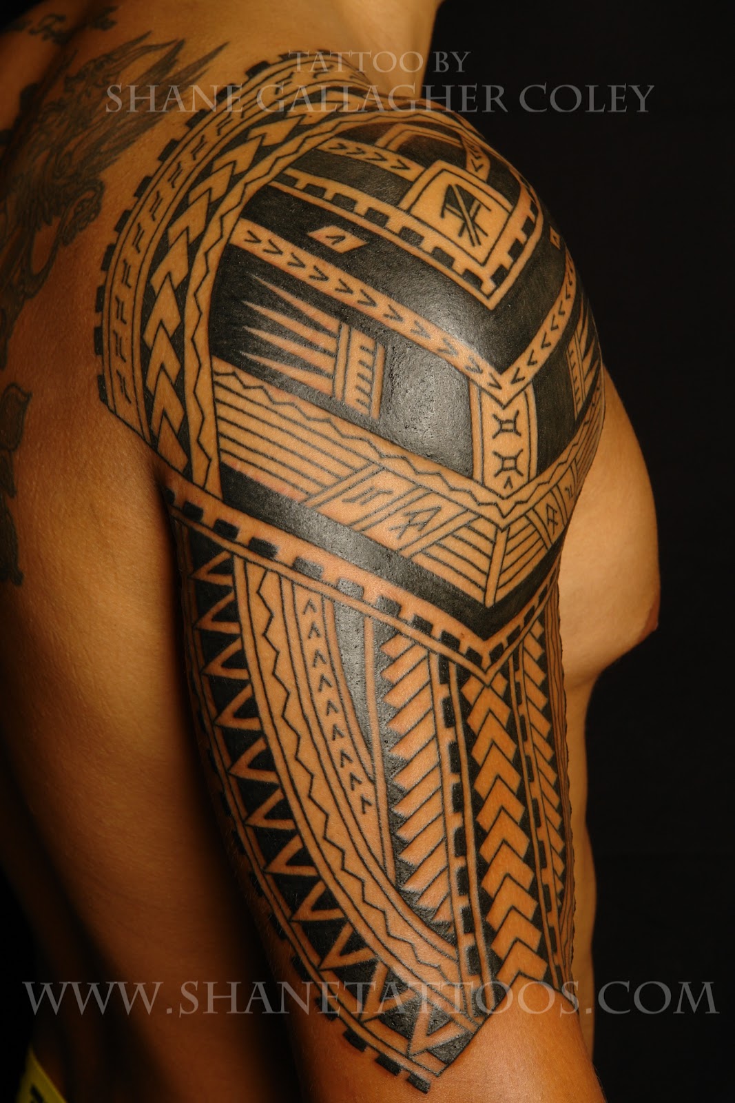 Polynesian/Samoan Sleeve Tattoo (in progress)