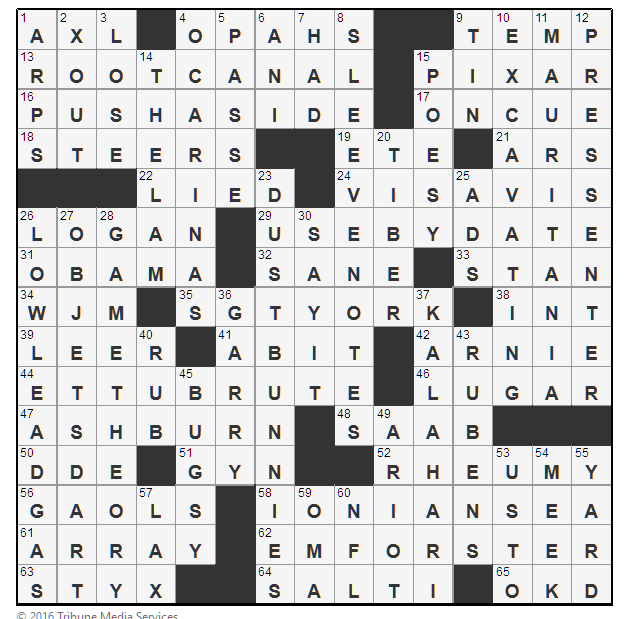 L A Times Crossword Corner Saturday