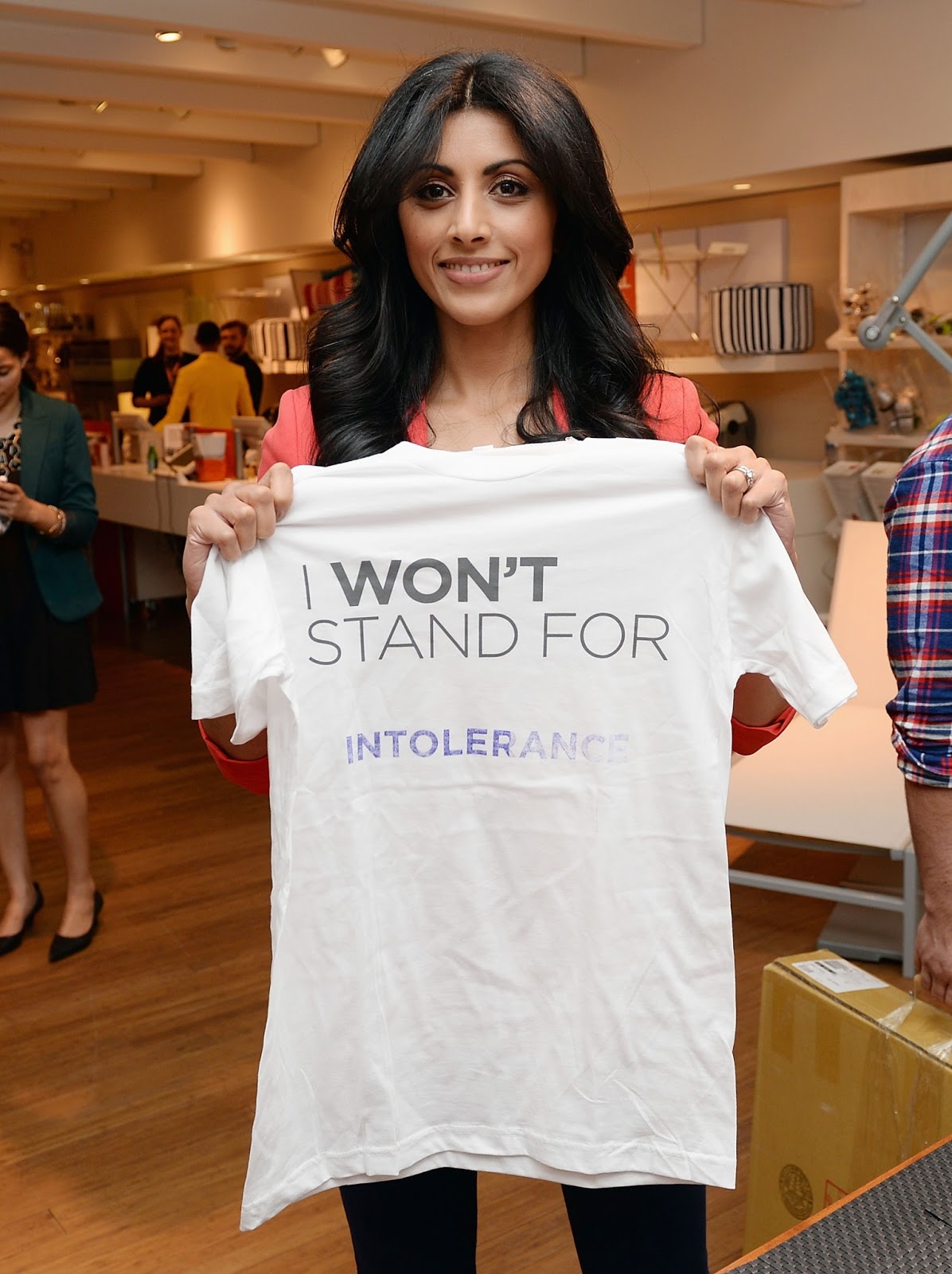 Royal Pains Online Reshma Shetty with Wade Davis at Characters Unite