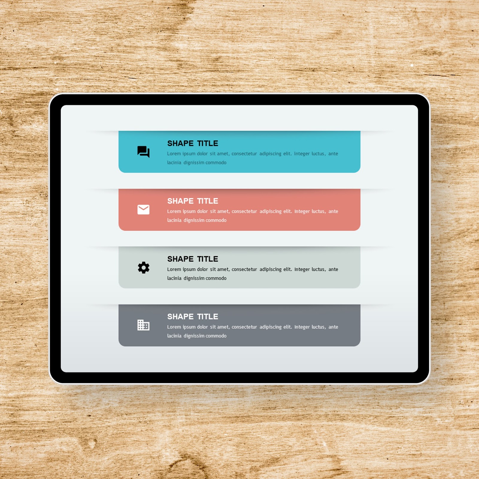 Vertical List Icon PowerPoint Templates PowerPoint Free