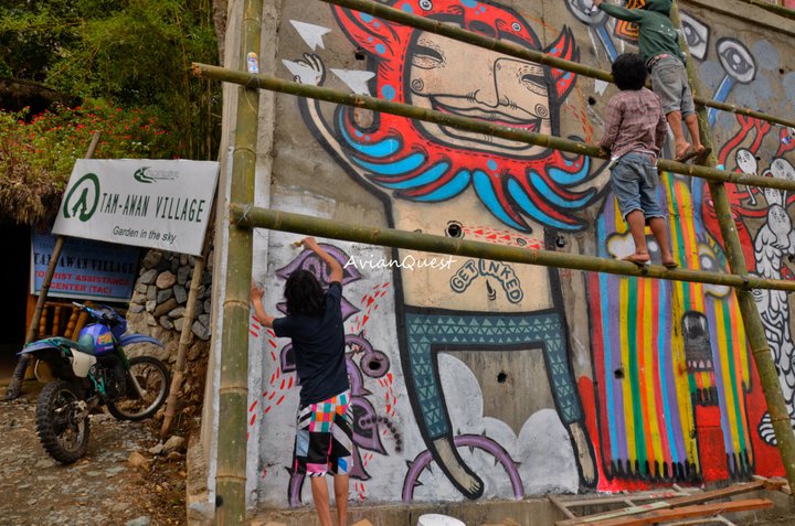 Tamawan Village Making of a Graffitti Mural Baguio City Philippines 29